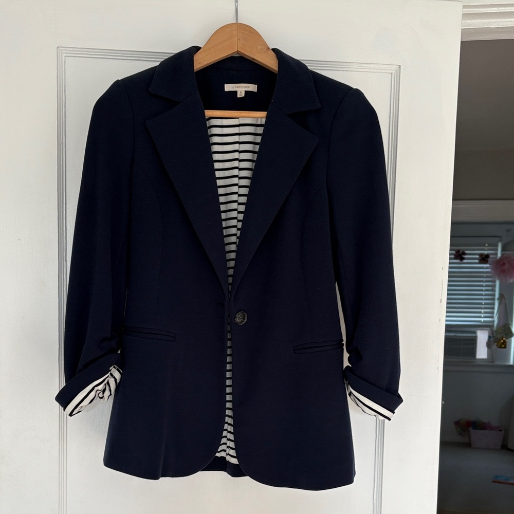 41 Hawthorn Dark Blue Blazer with Striped Lining